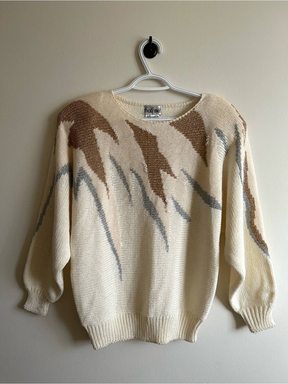Vintage 80s/90s That’s Me! Abstract Knit Sweater